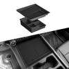 For Chevy Silverado EV 2025-2026 Center Console Storage Box Tray Double-layer Organizer Interior Accessories Tidying ABS 2PCS