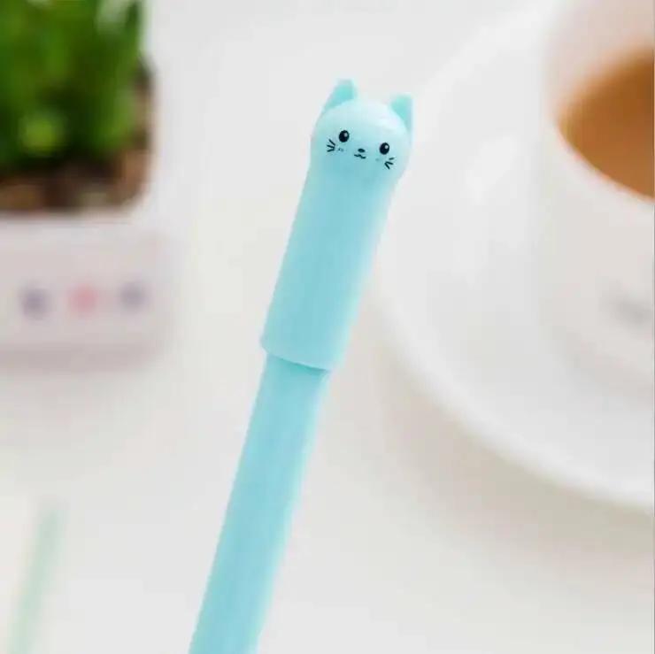 1-6-30 Pcs Cute Kawaii Cat Gel Pen Cartoon Writing Office School Supplies Stationery Creative Sweet Lovely Pens