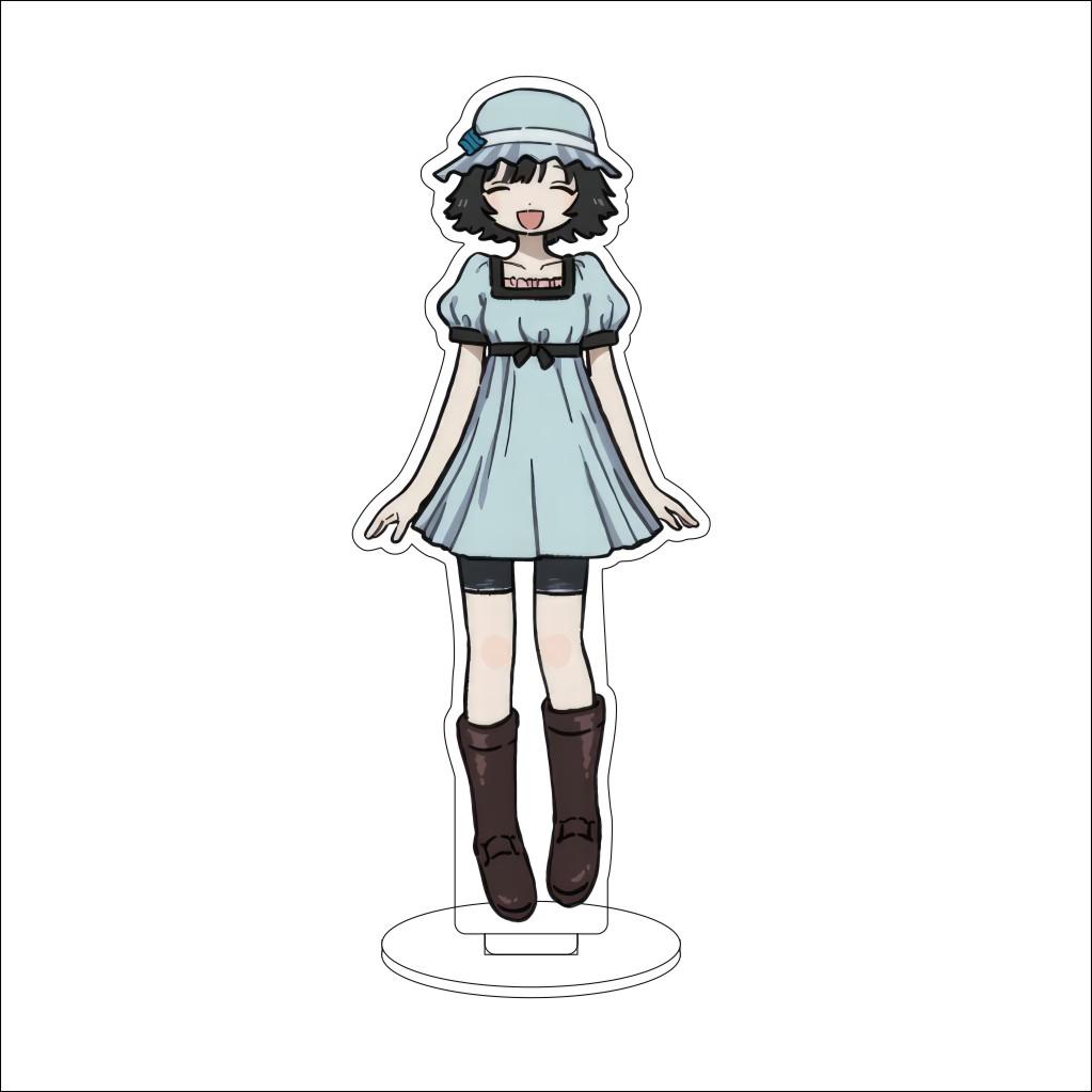 16CM Anime Steins Gate Cosplay Acrylic Stand Ornaments Shiina Mayuri Okabe Rintarou Makise Kurisu Figure Stand Halloween Gifts