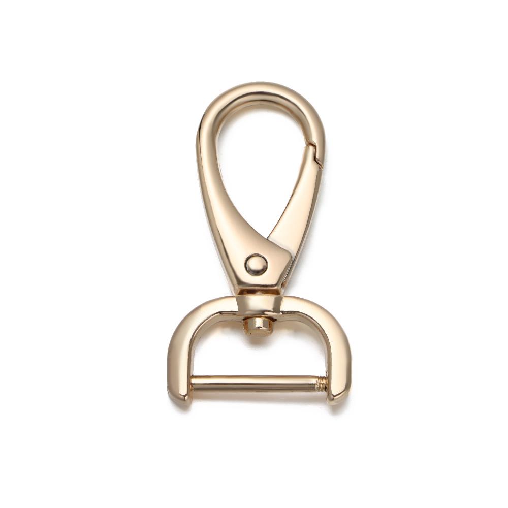 16mm/20mm/26mm Metal Belt Keychain Trigger Clips Pet Leash Hooks Detachable Snap Hook Leather Strap Buckles