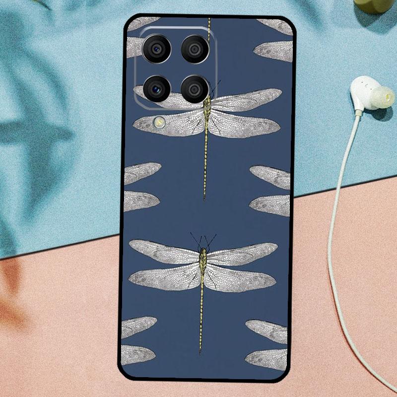 Floral Colorful Dragonfly For Samsung Galaxy M21 M31 M11 M13 M33 M53 M16 M06 M12 M14 M15 M35 M55 M34 M54 M32 M52 Case