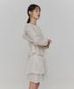 Amomento Sheer Layered Skirt_Ivory