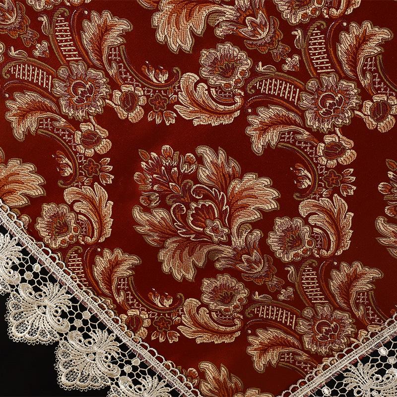 Chinesische rot bestickte Jacquard-Tischdecke, chinesische Hochzeits-Kaffeetischdecke, Hochzeitsdekorations-Geschenk-Tischdecke, festliche Esstischdecke