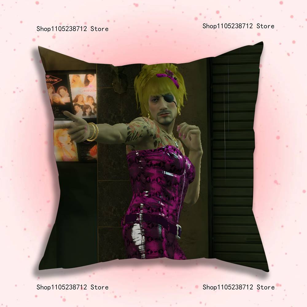Love G-Goro Majima Y-Yakuza Pillow Case Cute Cartoon Anime Peripheralsbedroom Sofa Decorative Cushion Cover Soft Cushion Cover