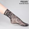 Black Socks Women Girls Ladies Soft Lace Short Ankle Socks Fishnet Stocking