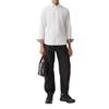 Burberry Slim Fit Monogram Motif Stretch Cotton Poplin Shirt 'White' 80323081