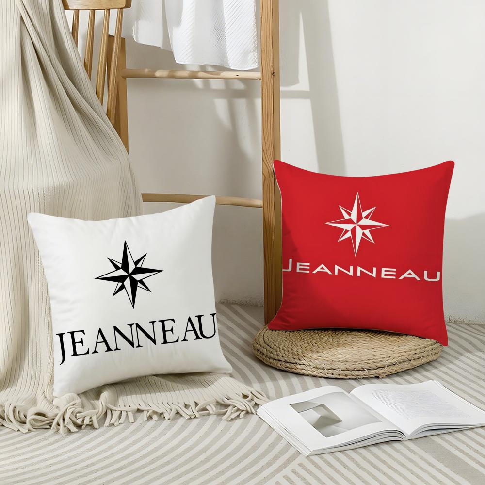 Brand J-Jeanneau Cushion Cover Breathable Linen Pillowcase Summer Odorless Eco-Friendly Invisible Zipper Washable