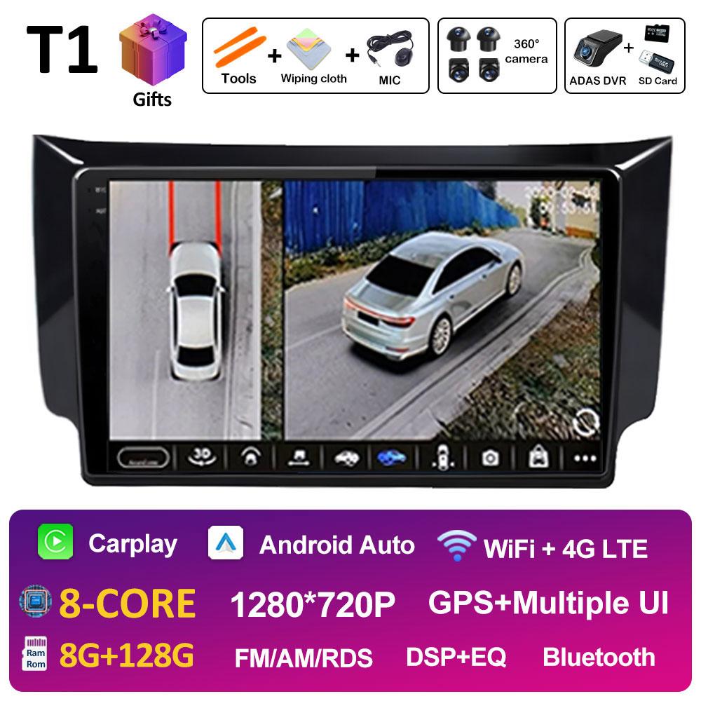 DSP Stereo Wireless Carplay For Nissan Sylphy B17 Sentra 12 2012 2013 2014 2015 - 2018 WIFI Car Audio Video Multimedia Player BT