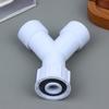 1/2/3Pcs Dishwasher Washing Machine Y Tee Connector Adapter Double Inlet Junction Split Pipe Connection Three-Way Adapter