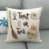 Nordic Halloween Skull Series Digital Printing Short Plush Pillow Covers for Car Sofa Office Cushion Cover Home Goods
