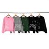Unisex Streetwear Strikket Sweater Med Broderet Knækket Planet Motiv Rund Hals Løstsiddende Bomuld Pullover Mænd Kvinder Teenagere