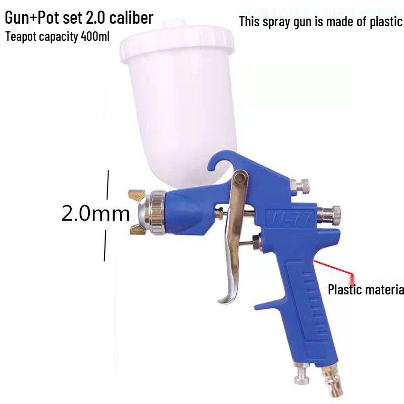 F75 High Atomization Latex Paint Sprayer for Furniture and Cars - Pneumatic Spray Gun with Lower Cup.