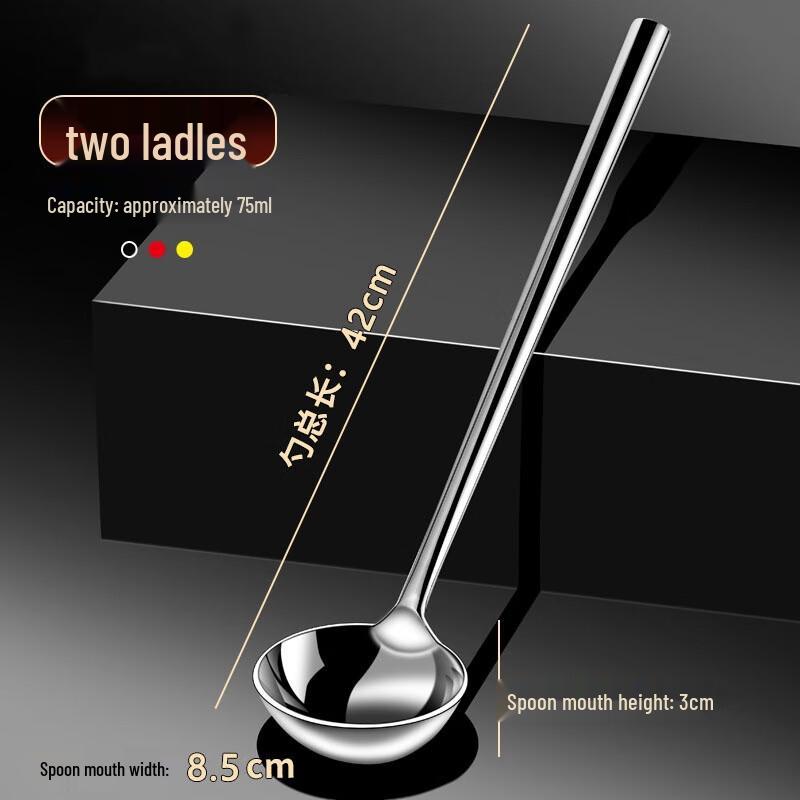 GOWKE Extra Thick Stainless Steel Wok Spatulas & Ladles