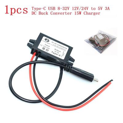 Type-C USB Smart Charger 12V 24V Drop 5V 3A15W  Power Module Converter
