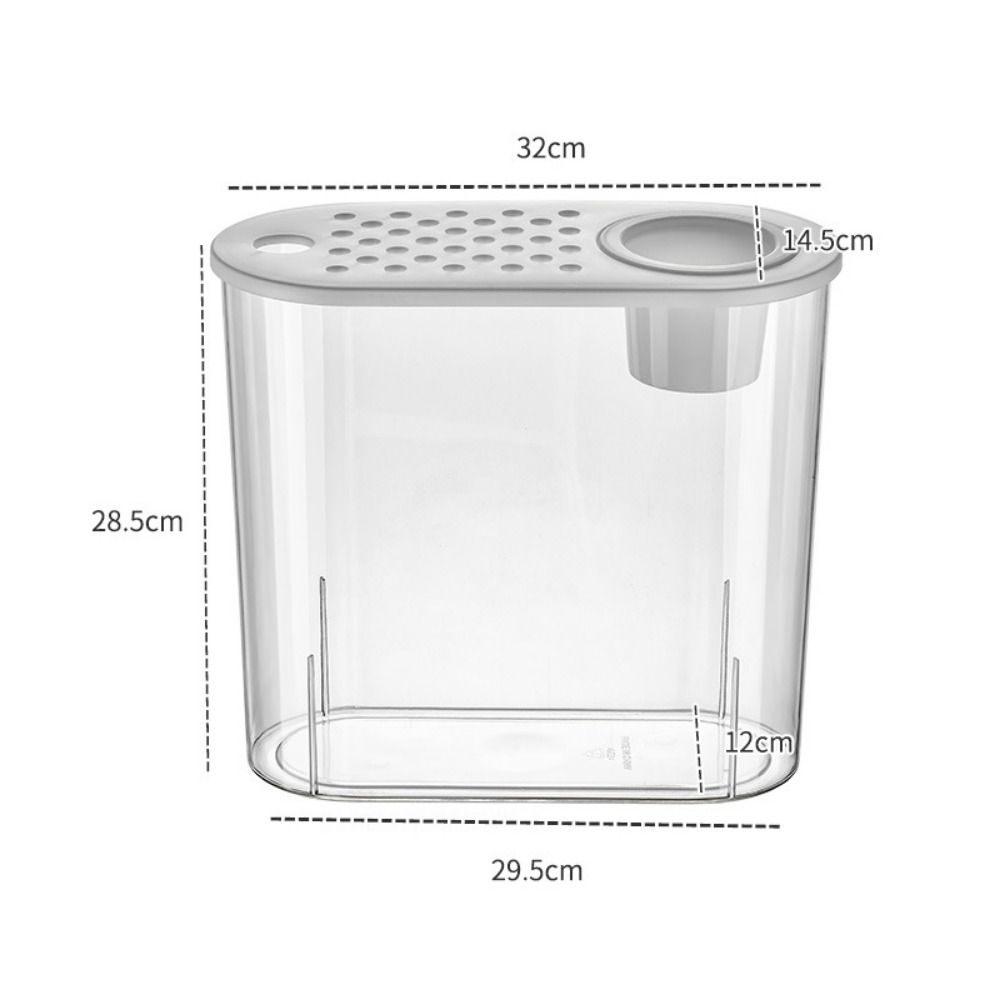 

Transparent Aquaponic Fish Bowl Removable Plastic Hydroponic Fish Tank Goldfish Tank Table A1