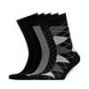 Men's Business Socks, Striped Pure Black Stockings, Diamond-check Stockings, Cotton