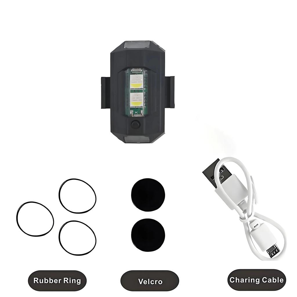 Universal Drone Strobe Light Motorcycle Lights USB LED Anti-Collision Bike Aircraft Night Flying Flashing Warning Signal Light