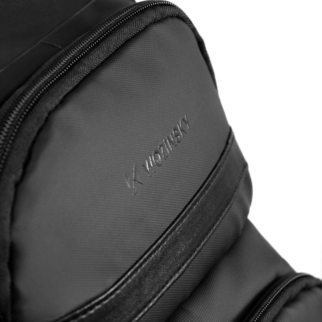 Reiserucksack für Flugzeug mit Laptopfach 20l 40x20x25 cm - schwarz