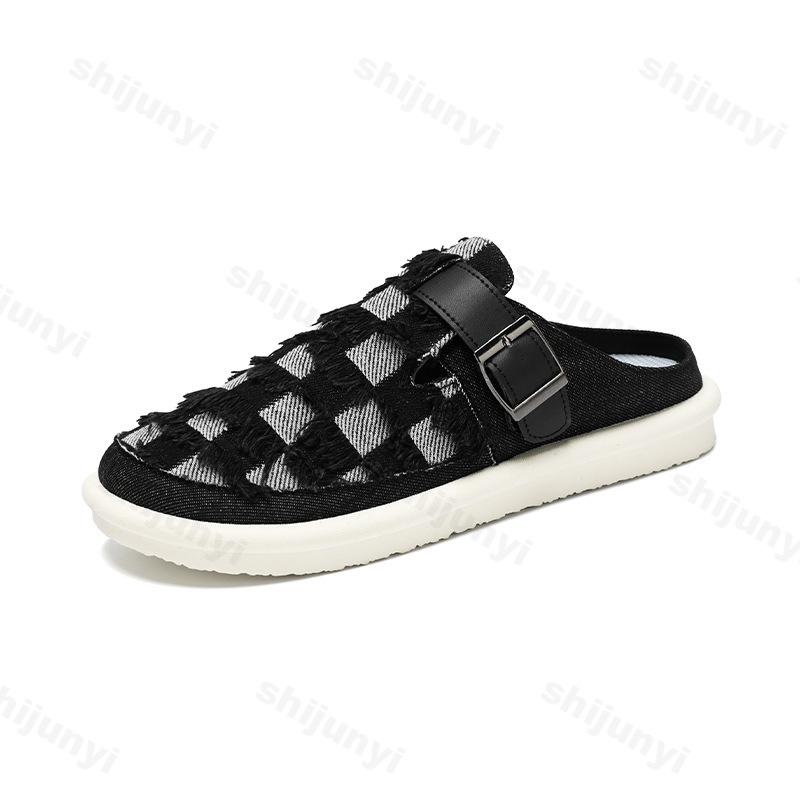Mens Slippers 2025 Breathable Casual Outdoor Summer Sneakers Shoes Walking Hiking Slides Luxury Designer Fashion Home Loafers