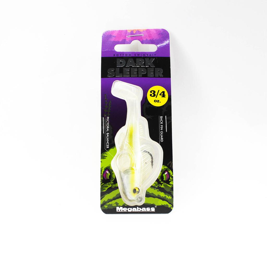 Megabass Soft Lure Dark Sleeper 3 Inch 3/4 oz Shirauo (1226)