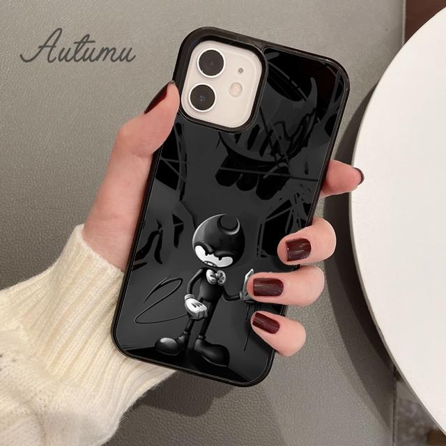 Horror Game Bendy Phone Case for iPhone 11 12 13 14 Pro Max Mini X XR XS SE 2020 6S 7 8 Plus Samsung Galaxy S21 S22 Cover Shell