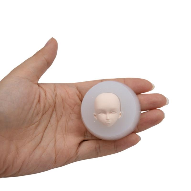 

3DFairy Head Baby Face Силиконовая форма для мыла ручной работы Глиняная гипсовая форма для помадки Шоколадная форма для печенья Сахарная форма для поделок своими руками