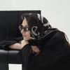 [Ruventina] Monogram Scarf_Black