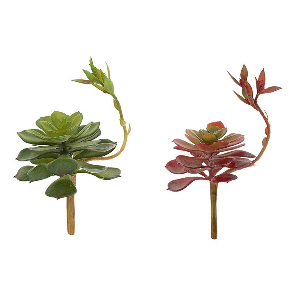Simulation Succulent Plant Plastic Flowers Decoration 3D Potted Bonsai Ornaments
