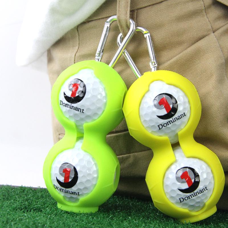Golf Silicone Ball Covers (2-Pack) - Protective Accessories with Belt Attachment