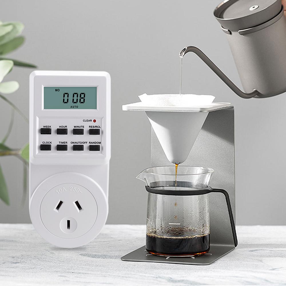 Outlet Timer 12/24 Hours Cyclic Timer Lamp Switch Electronic Digital Power Socket EU UK AU US Plug Programmable Timing Socket3
