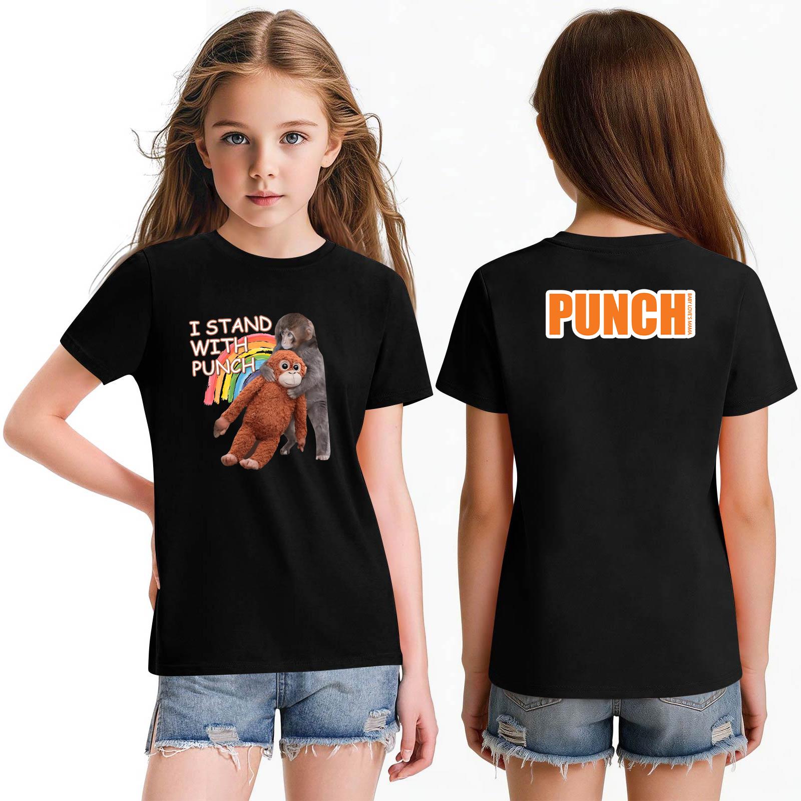 

Girls Short Sleeve Casual T Shirt Crew Neck Printed Graphic Tee Top Lightweight Comfortable Soft Fabric Summer Wear 100 чёрный
