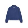 MLB Boston Red Sox American Vintage Small Logo Short Half-Zip Sweatshirt Women sweatshirt Navy-Blue 3FMTB0341-43NYS