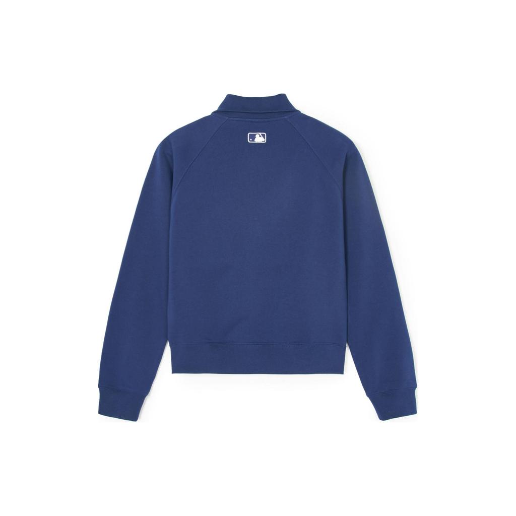 MLB Boston Red Sox American Vintage Small Logo Short Half-Zip Sweatshirt Women sweatshirt Navy-Blue 3FMTB0341-43NYS