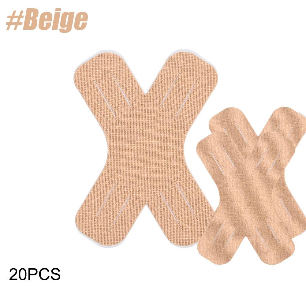 10/20 Pcs Kinesiology Tape Precut, X-Shaped Muscle Tape For Pain Relief & Joint Support, Elastic Sports Tape