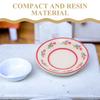 FRCOLOR Miniature Dishware and Plate Set for Pretend Play Kitchen 18-Piece