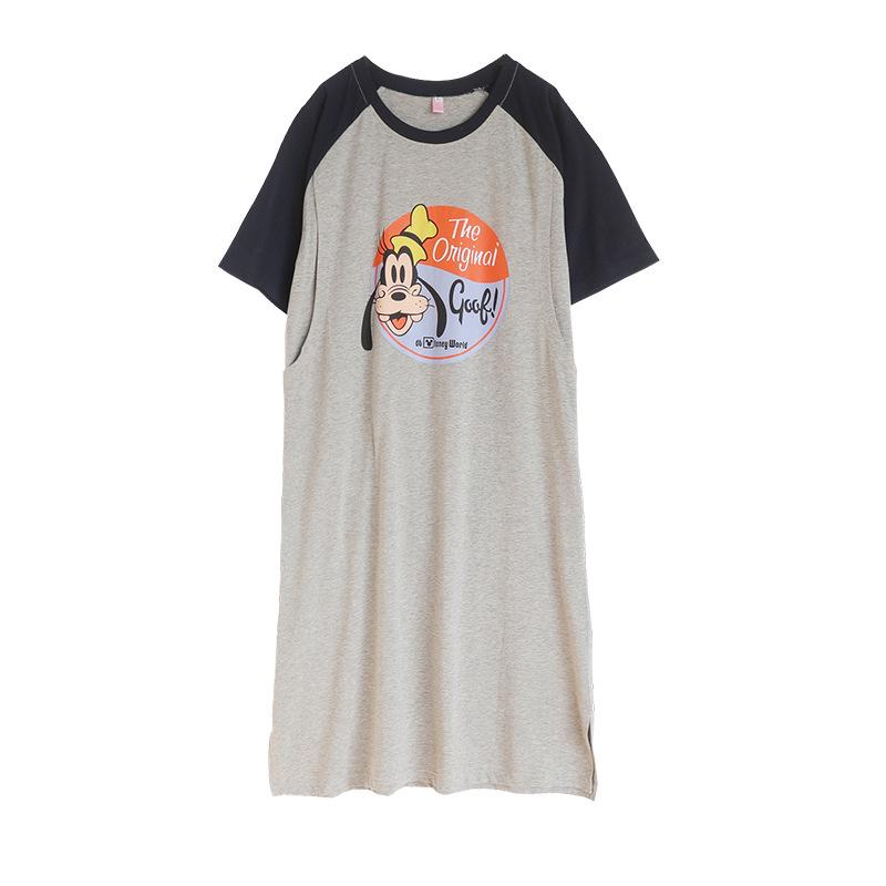 Summer Maternity & Nursing Dress: Short Sleeve Cotton Nightgown for Postpartum Moms
