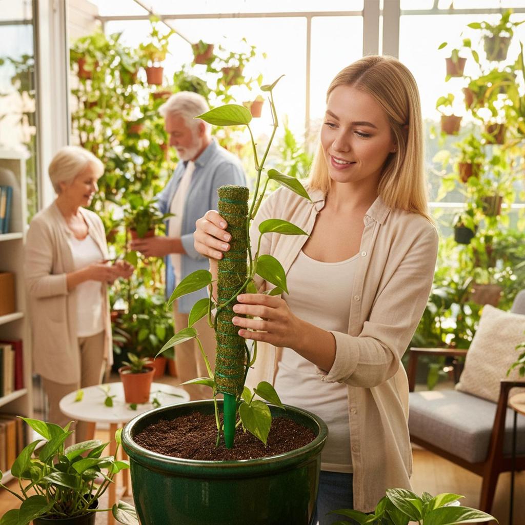 Moss Poles Stackable Moss Pole for Plants Monstera for Climbing Plants Plant Support Stakes Stand for Potted Plants