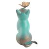 Sitting Cat Statue Resin Retro Style Cat Figurine Ornament Decoration for Home Bookshelf TV Stand Outdoor Garden Backyard