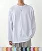UMM 20-Color Plain Cotton Oversized Long Sleeve Tee (Type D)