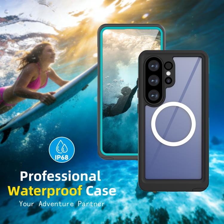V-Serie IP68 Wasserdichte Magnetische Handyhülle Für Samsung Galaxy S26 Ultra 5G, PC+TPU Stoßfest Staubdicht Integrierter Displayschutz Schutzhülle