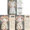 Cartoon Girl Summer Pajamas Set With Chest Padding For Sleep And Lounge Comfort