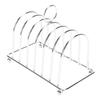 Toast Rack Stainless Steel 6 Slices Vintage British Bread Loaf Grid Cooling Station for Kitchen Restaurant Serving