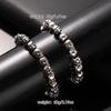 Retro Punk Skull Bracelet: Men's Trendy Cool Dark Style