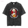 Bad Decisions Make Good Stories Drinking Skull Print T Shirt vintage Washed Unisex designer clothes Soft Comfortable fashion