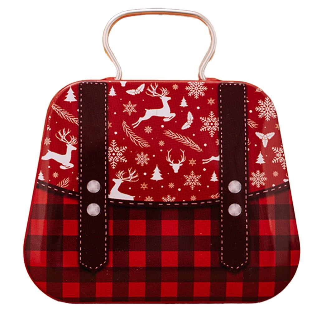 

Christmas Cookie Tin with Handle Stylish Way to Carry Your Festive Treats E