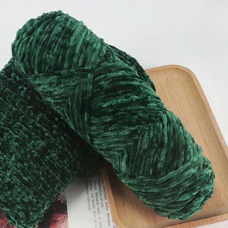 10Pcs/95g Chenille Warm Velvet Yarn Blended for Handmade DIY Knitting Wool Crochet Handmade Scarf Coat Baby Blanket and Hat