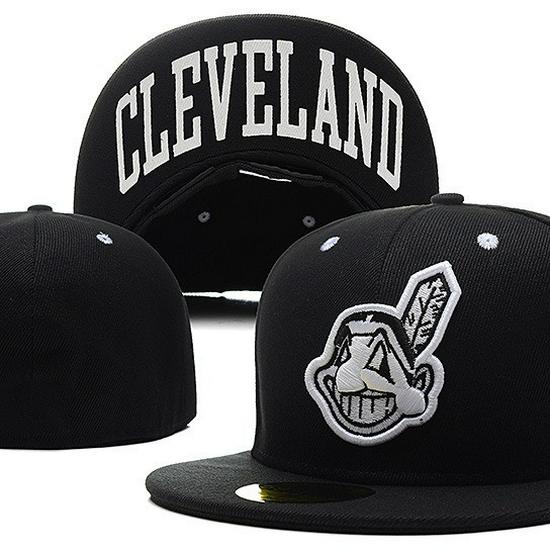 Cappellino da Baseball Ricamato Cleveland Indians per la Protezione Solare - Design a Visiera Chiusa Coordinato per Coppie.