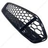 Car Front Bumper Radiator Grille For Ford Fusion Mondeo 2013-2016 Honeycomb Mesh Center Racing Grille Cover Gloss Black ABS