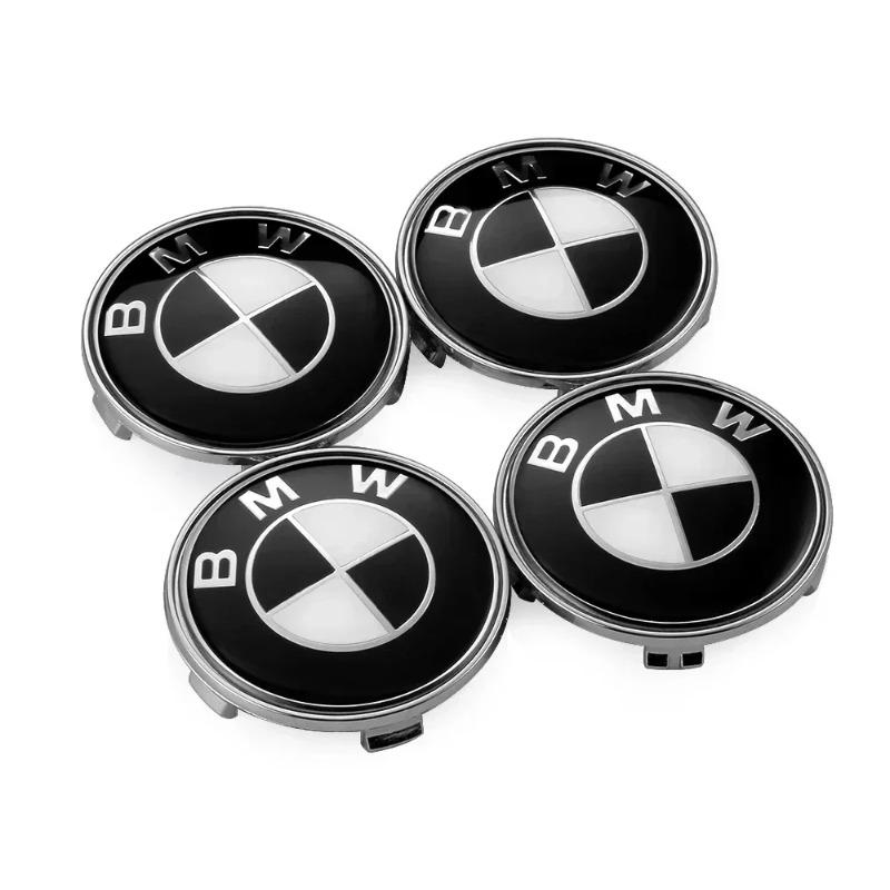 

For BMW E36 E39 E46 E60 E90 E90 F01 F10 F30 G01 G20 G21 G30 G11 F15 X5 X3 4Pcs 56mm 68MM Car Wheel Center Hup Caps Wheel Cover чорний білий колір