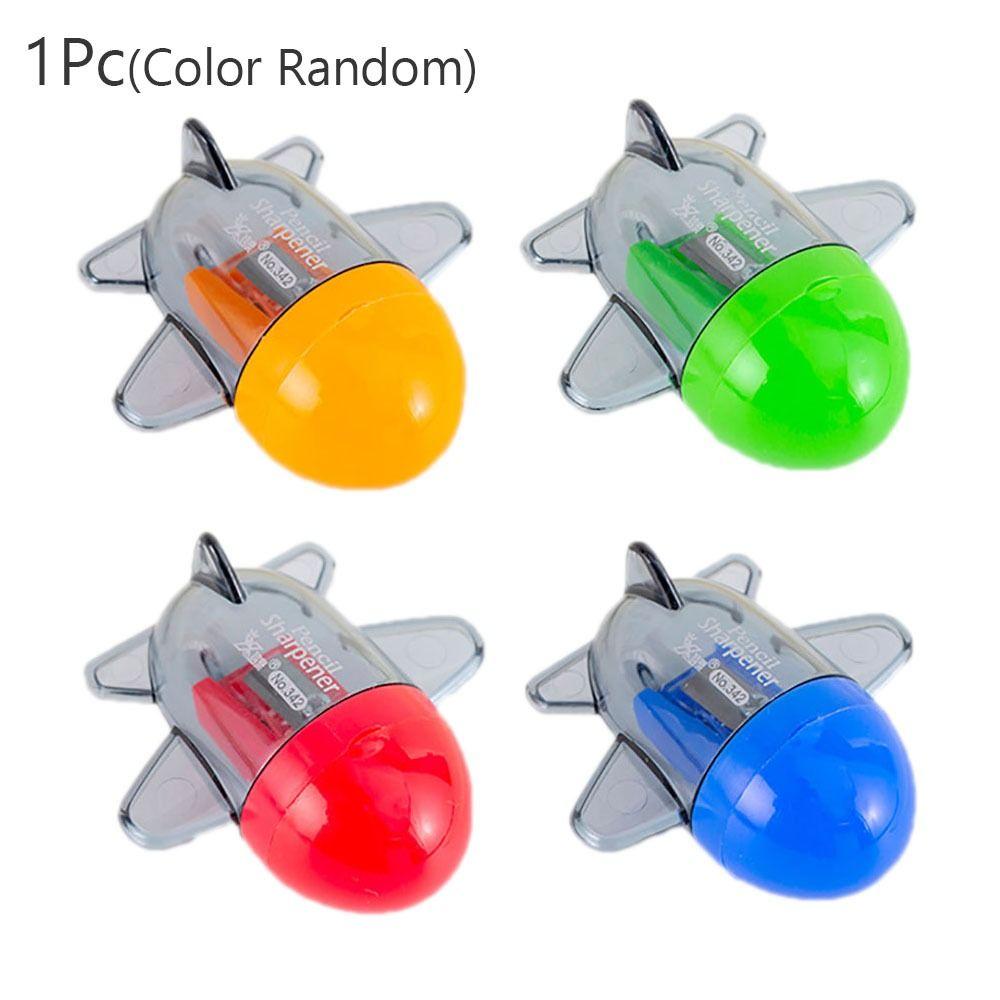 

Cartoon Airplane Pencil Sharpener Pencil Cutter Tool Student Stationery School Office Supplies Color Random